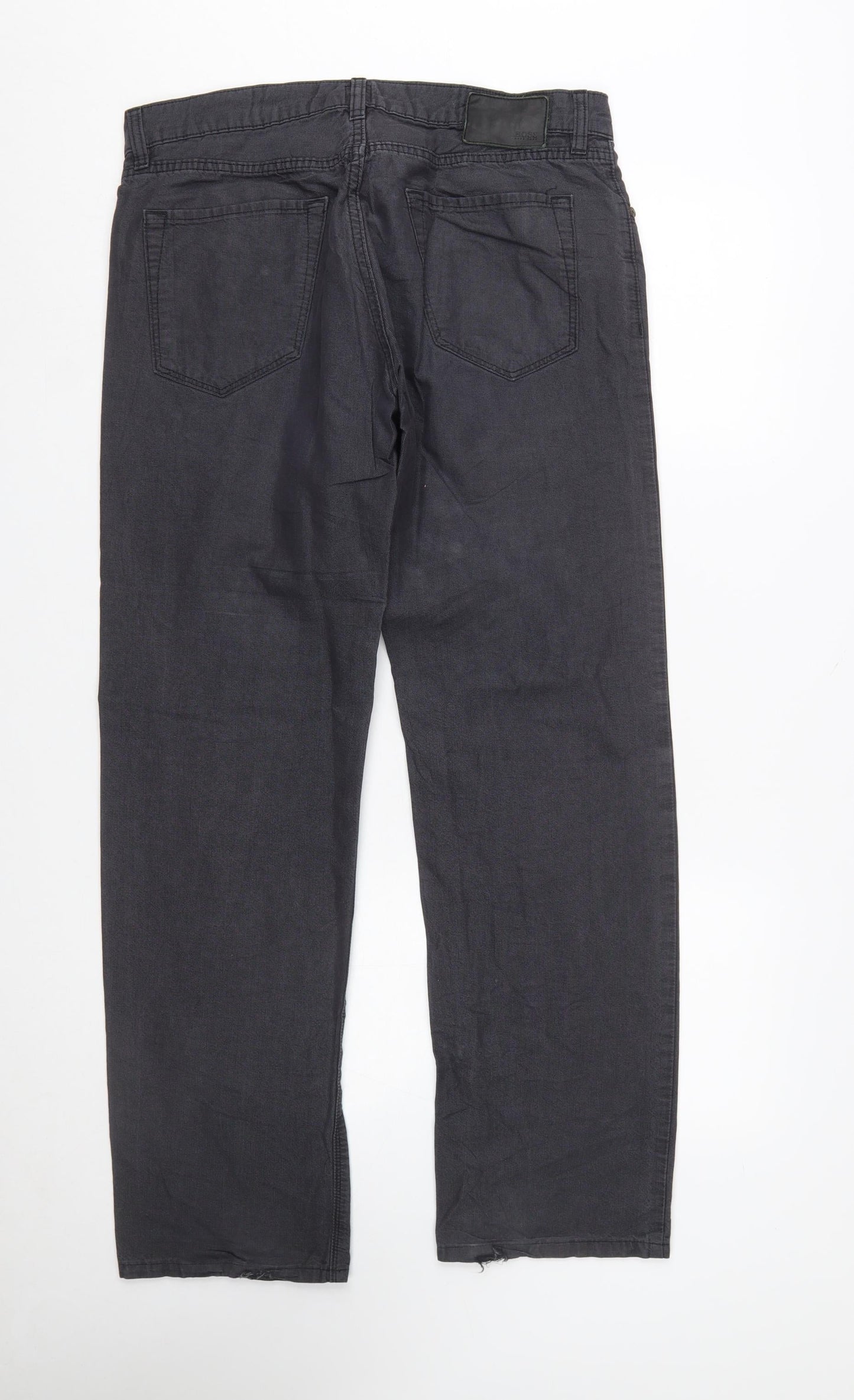 Hugo Boss Men's Black Chino Trousers Size 34 Regular Fit