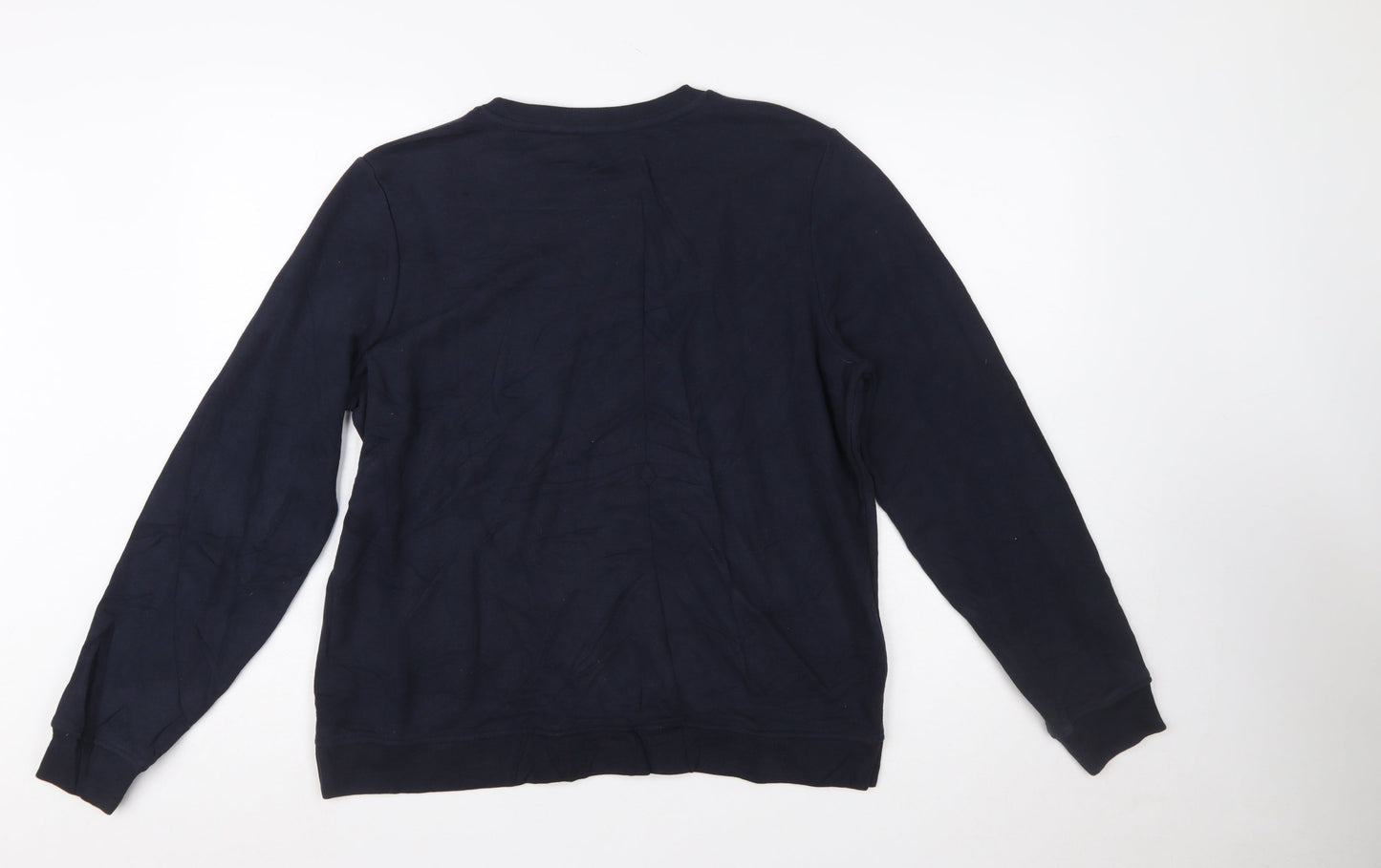 Tommy Hilfiger Womens Navy Blue XL Pullover Sweatshirt Cotton Blend