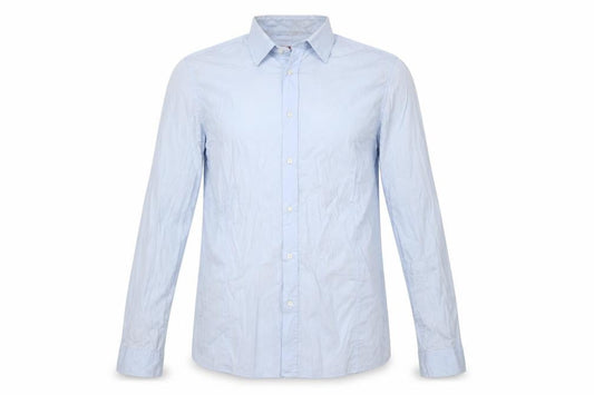 Hugo Boss Men's Blue Slim Fit Long Sleeve Cotton Shirt M