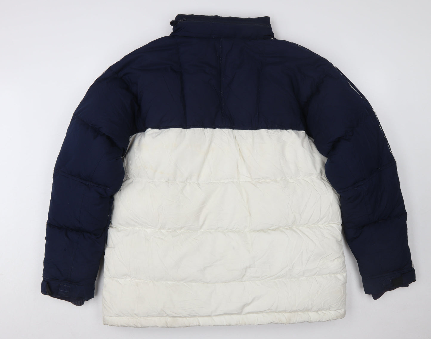 Nike Men's Blue White XL Puffer Jacket Insulated Winter Coat