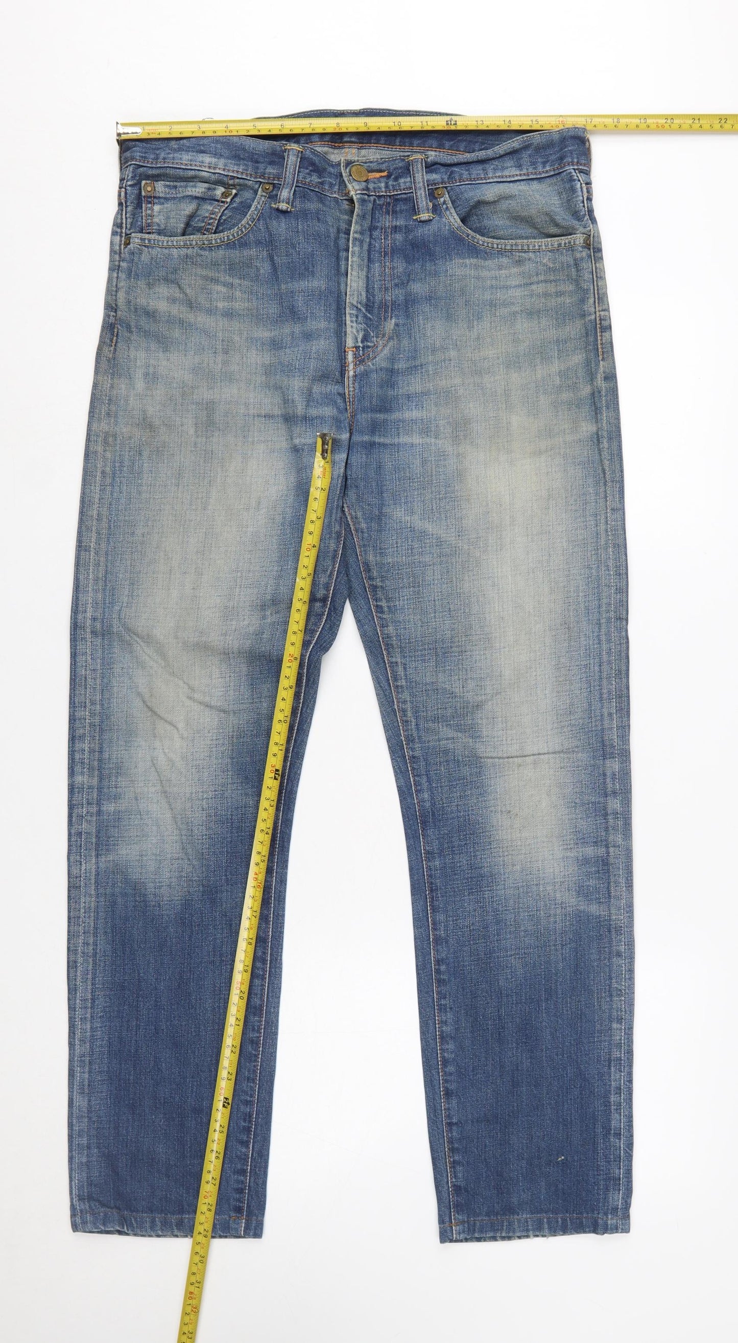 Levi Strauss Men’s Blue 508 Slim Tapered Jeans W32 L34
