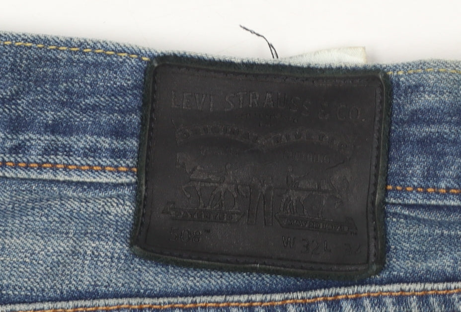Levi Strauss Men’s Blue 508 Slim Tapered Jeans W32 L34