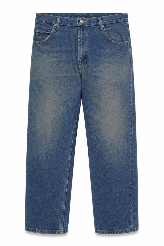 Wrangler Men's Blue 38x30 Straight Denim Jeans Classic Fit