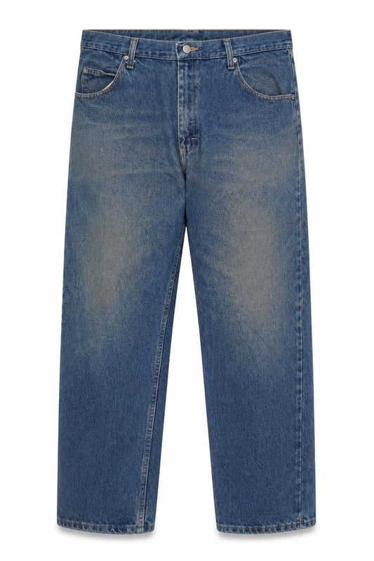 Wrangler Men's Blue 38x30 Straight Denim Jeans Classic Fit