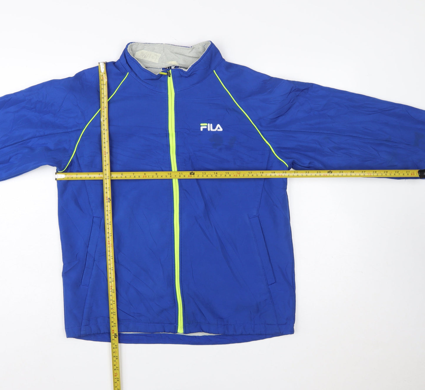 Fila Women's Blue Lightweight Windbreaker Jacket L 14/16 Polyester