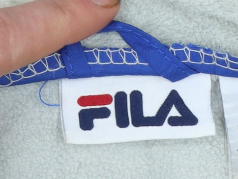 Fila Women's Blue Lightweight Windbreaker Jacket L 14/16 Polyester