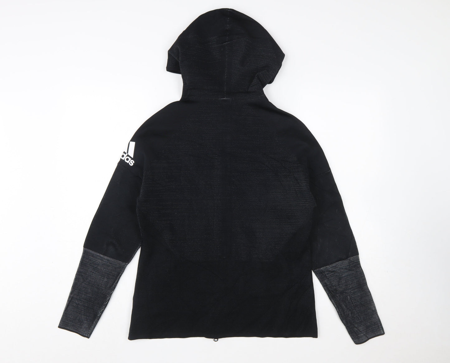 Adidas Women’s Black Full Zip Hoodie S 8-10 Parley Recycled Fabric