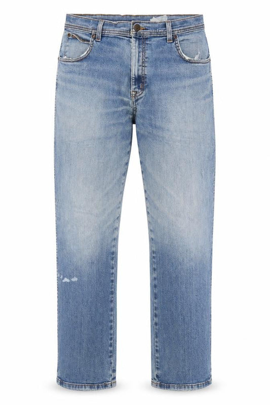 Wrangler Men’s Blue Straight Fit Denim Jeans W34 L30 Texas Stretch