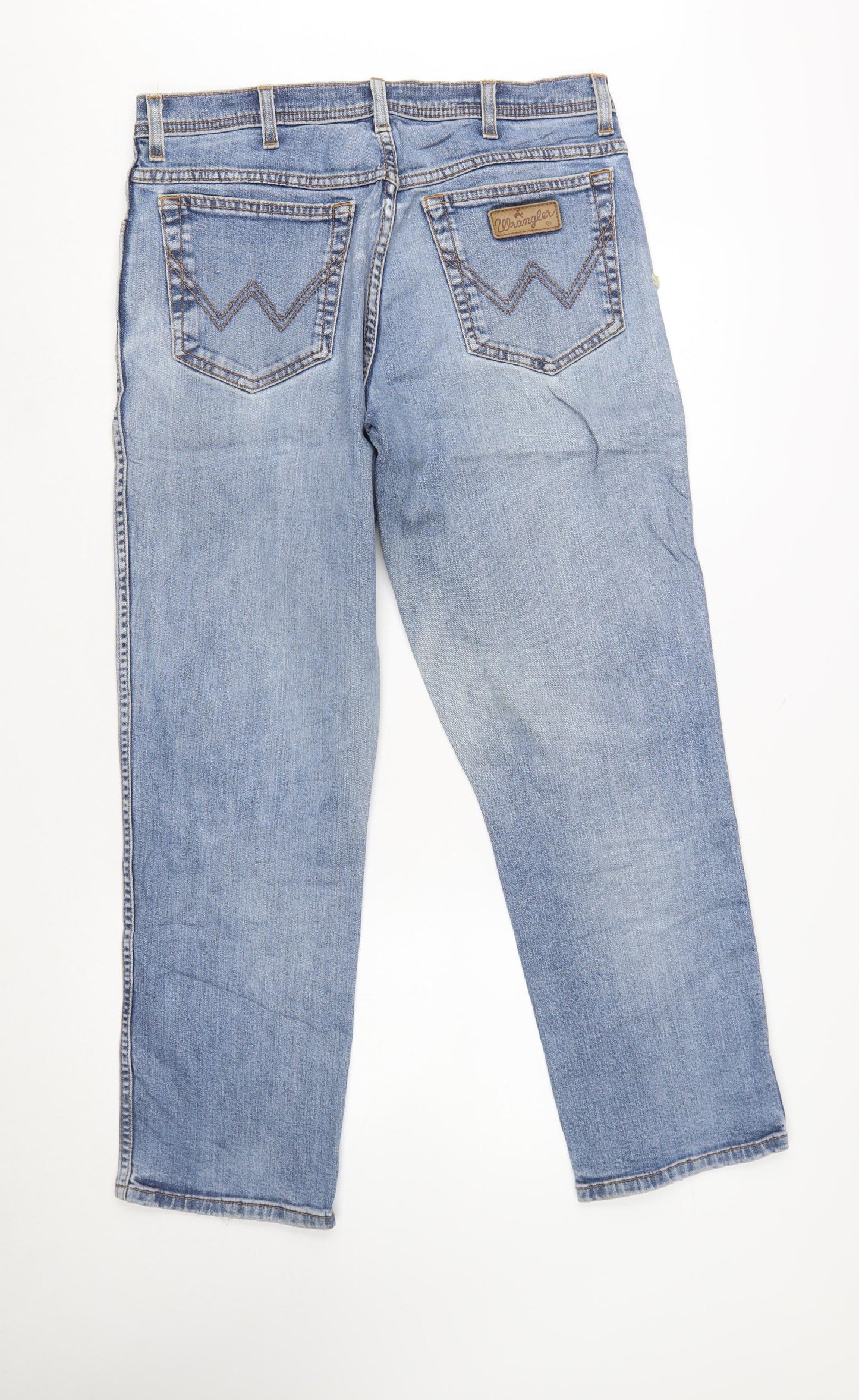Wrangler Men’s Blue Straight Fit Denim Jeans W34 L30 Texas Stretch
