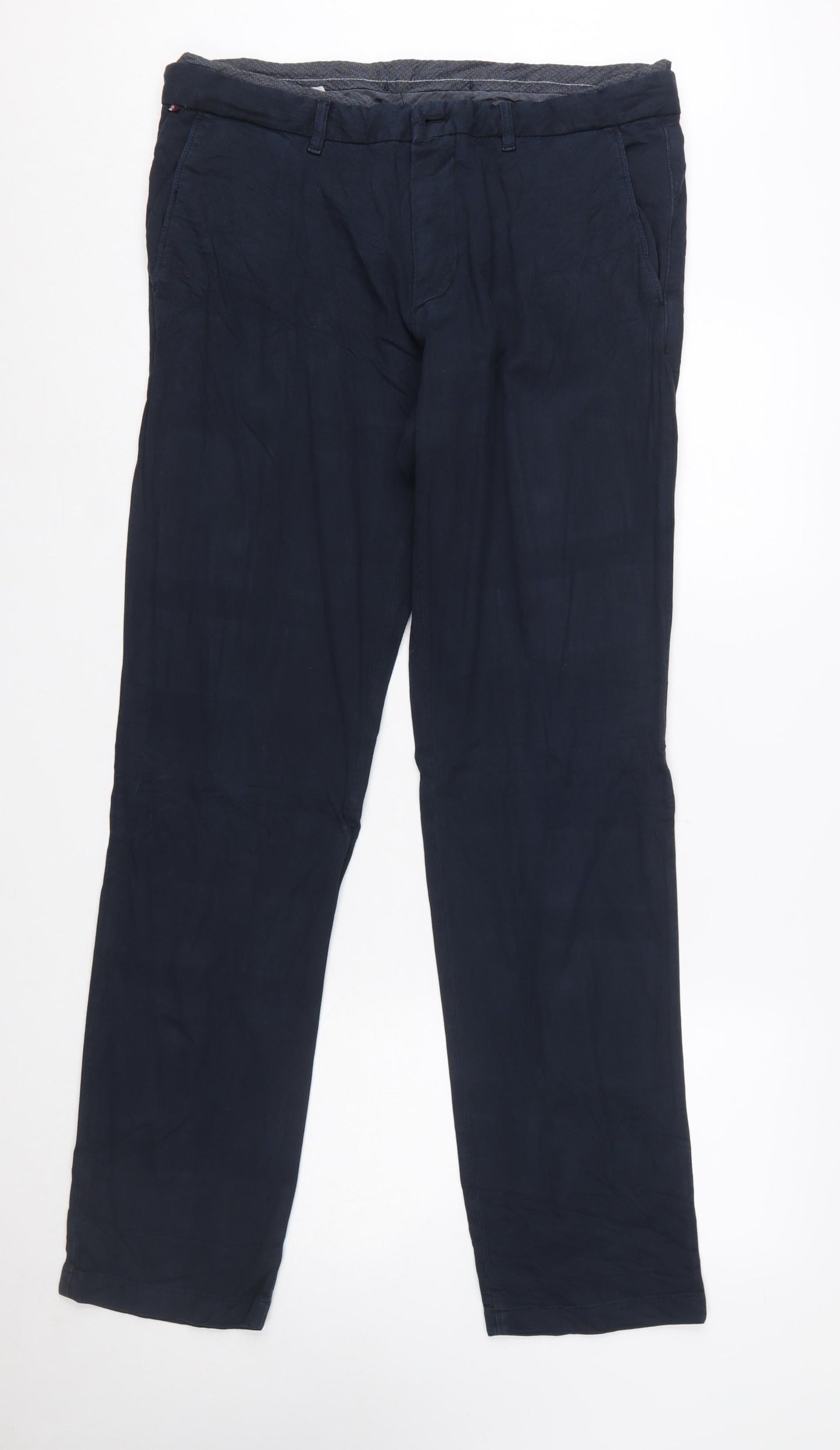 Tommy Hilfiger Men's Blue Chino Trousers 36x34 Regular Fit