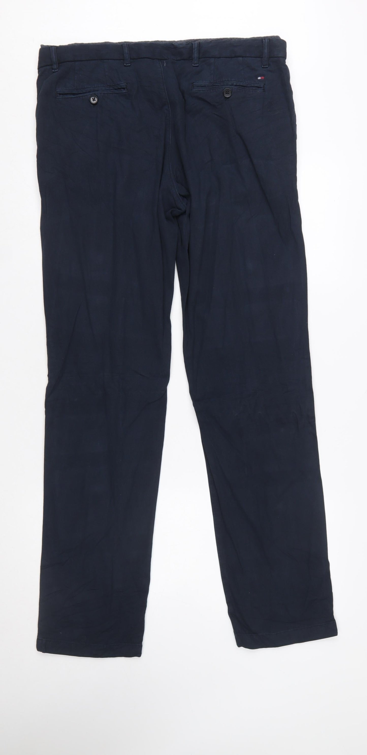 Tommy Hilfiger Men's Blue Chino Trousers 36x34 Regular Fit