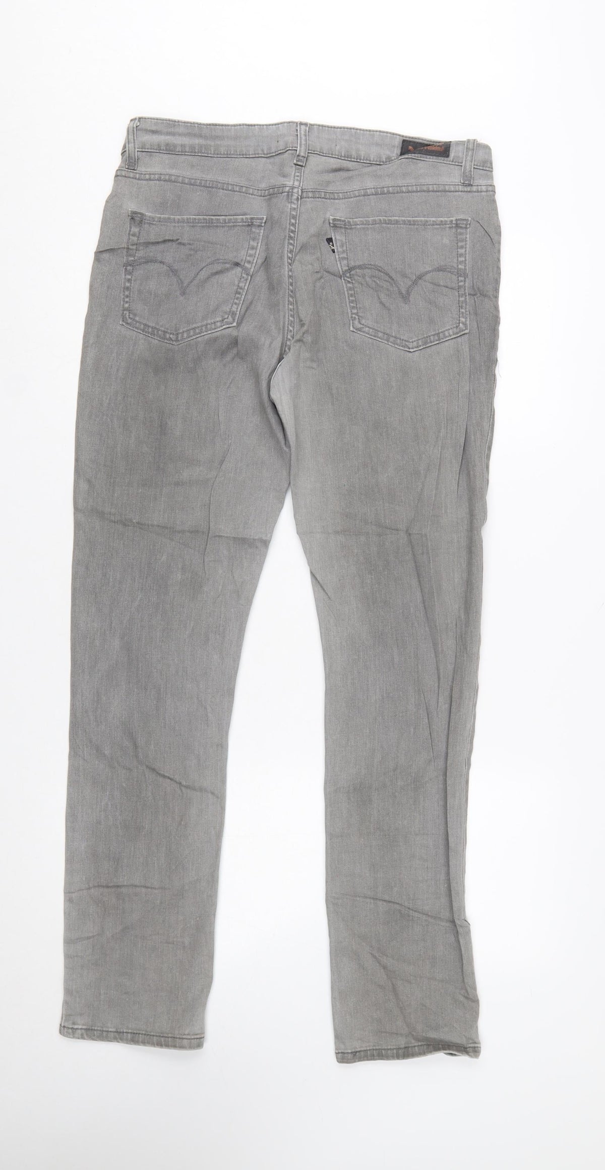 Levi's Women's Grey Mid Rise Skinny Jeans Size 12 Regular
