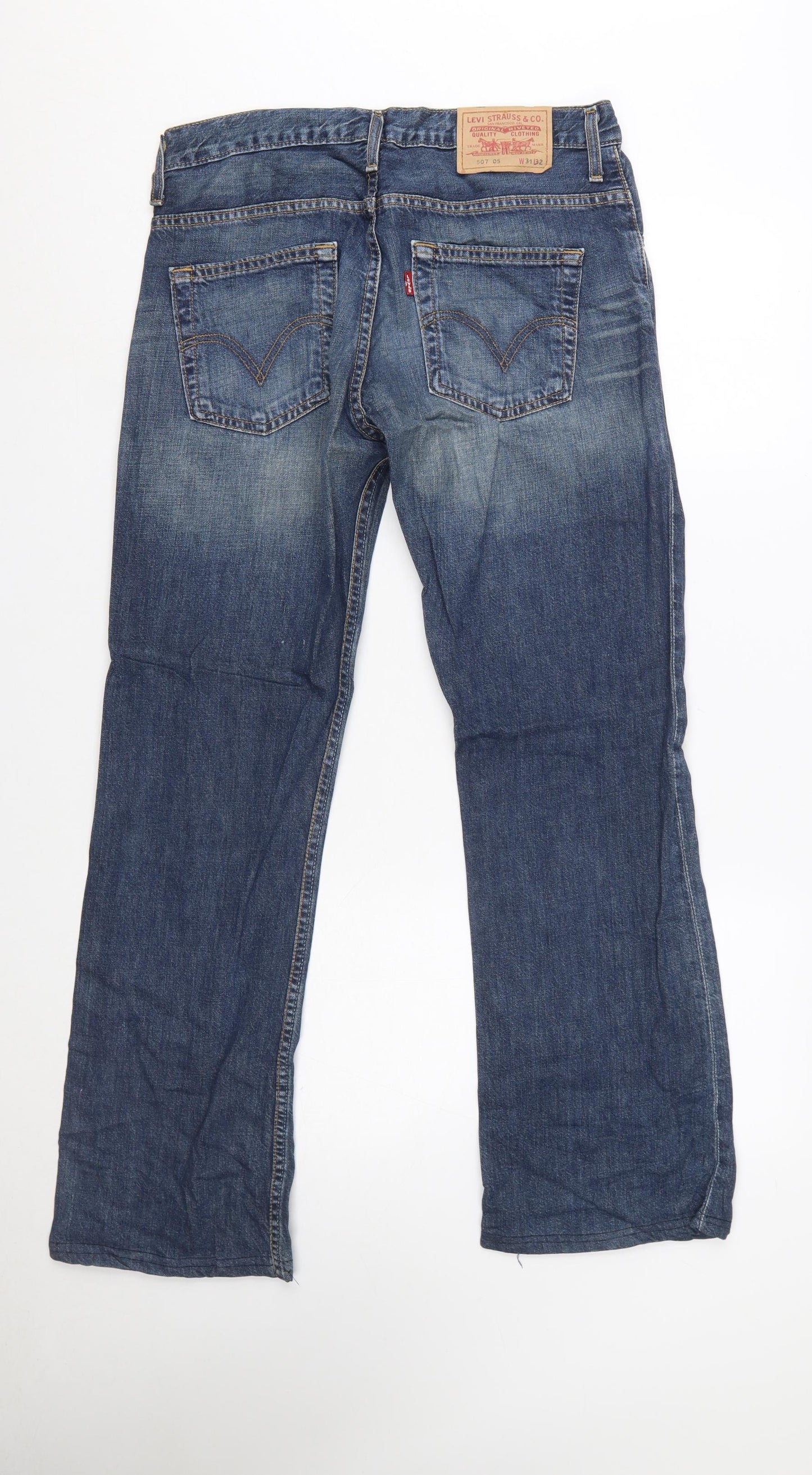 Levi's Men Blue 507 05 Straight Leg Denim Jeans W31 L32