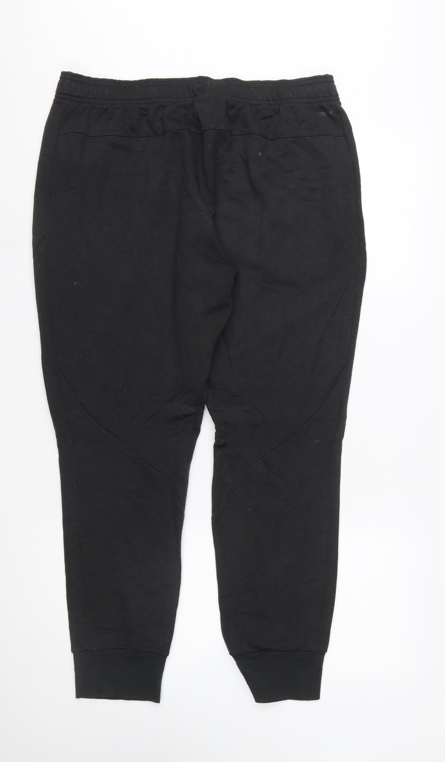 Adidas Women Black L Jogger Sweatpants 75% Polyester 25% Viscose