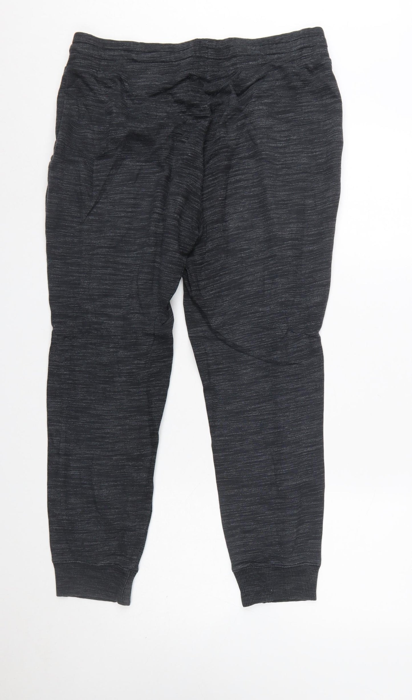 Reebok Womens Black Jogger Sweatpants M Cotton Blend Fleece