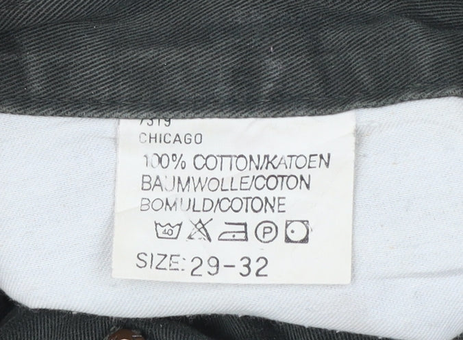 Lee Men's Green Chicago Straight Fit Jeans 29x32 Cotton Denim