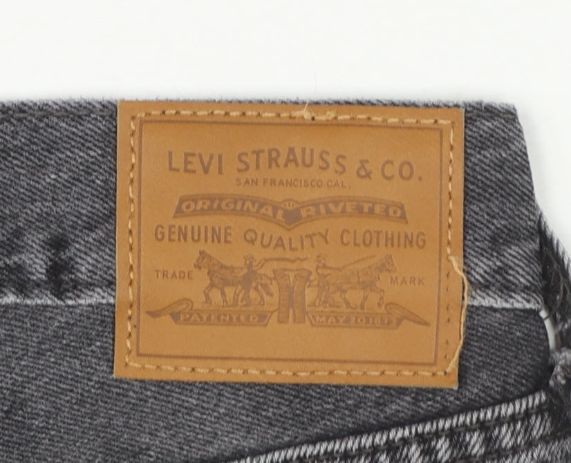 Levi's Women's Grey 70s High Flare Jeans Size 8 Regular High Rise