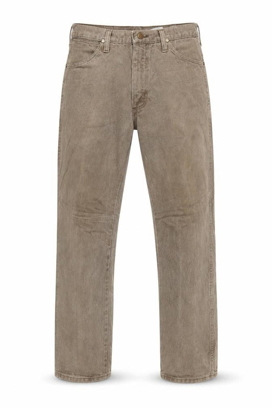 Wrangler Men's Beige Straight Leg Jeans 35x30 Cotton Denim Classic Fit