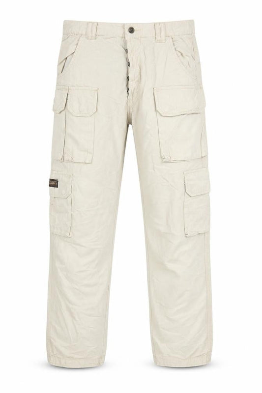 Heavy Jeans Men’s Beige Cargo Trousers Outdoor Style M Regular Fit