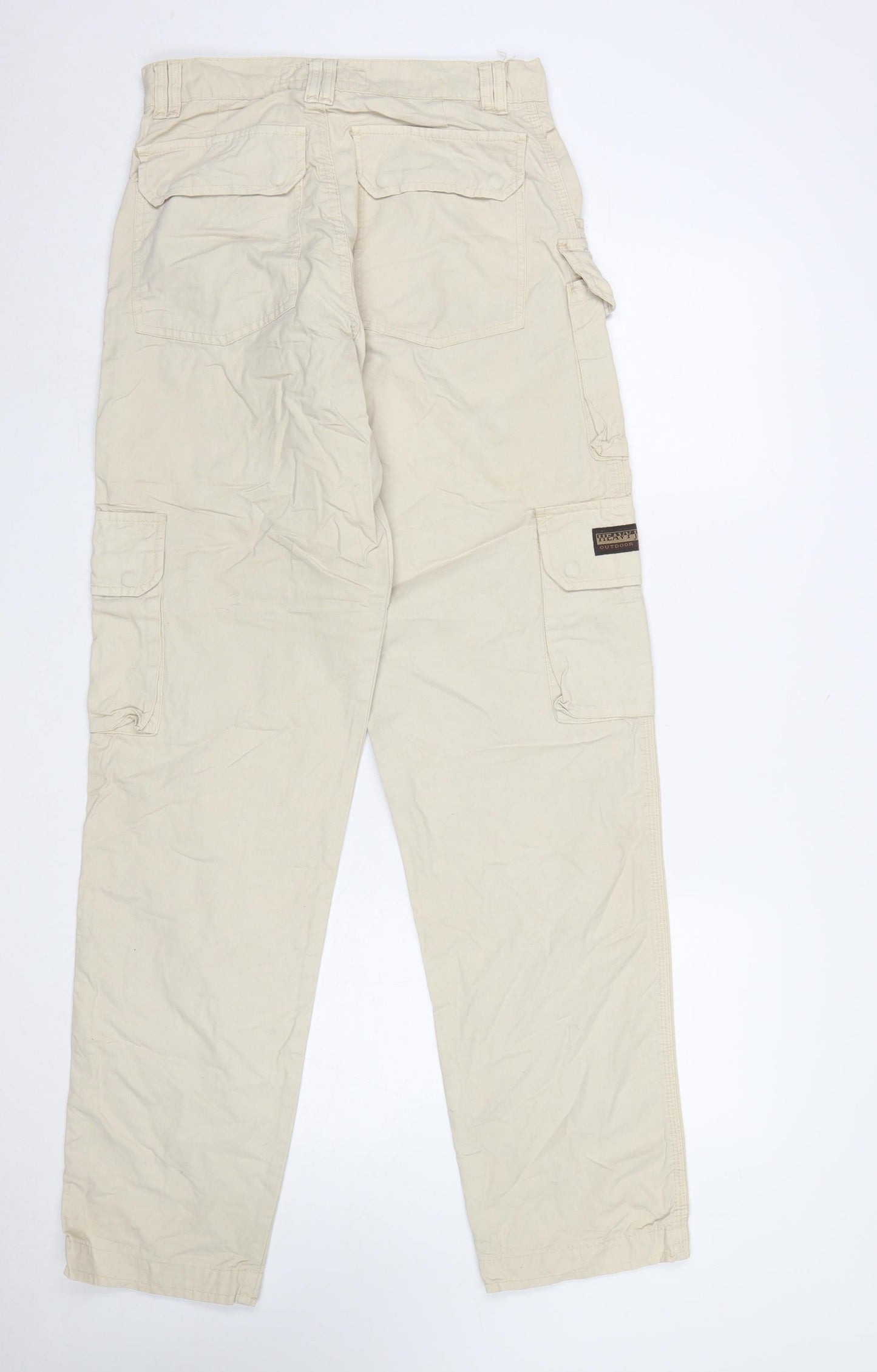 Heavy Jeans Men’s Beige Cargo Trousers Outdoor Style M Regular Fit