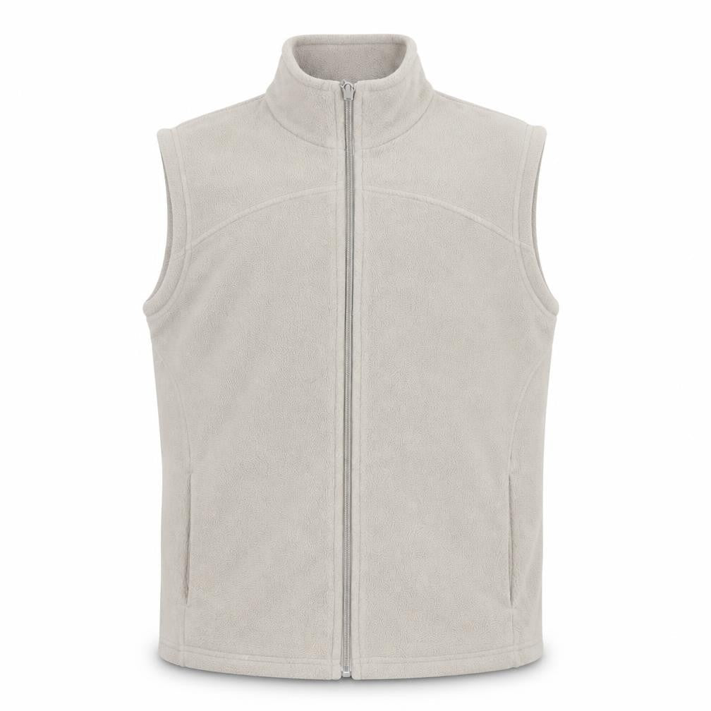 Marks & Spencer Men's Beige Fleece Full Zip Vest Size L