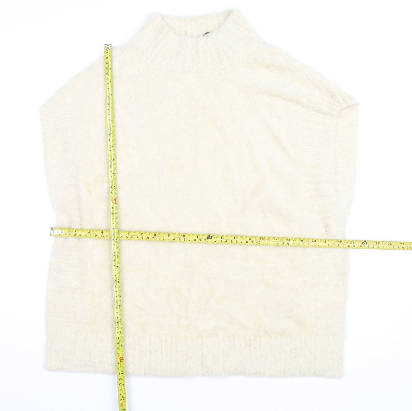 Molly Bracken Womens Ivory Sleeveless Mock Neck Pullover Jumper XS