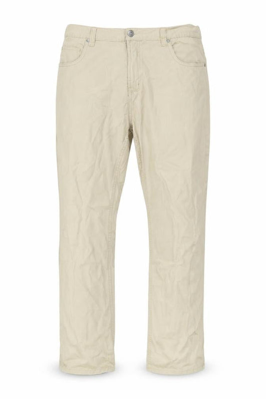 Denim Co. Men's Beige Chino Trousers 35W 32L Cotton Straight Fit