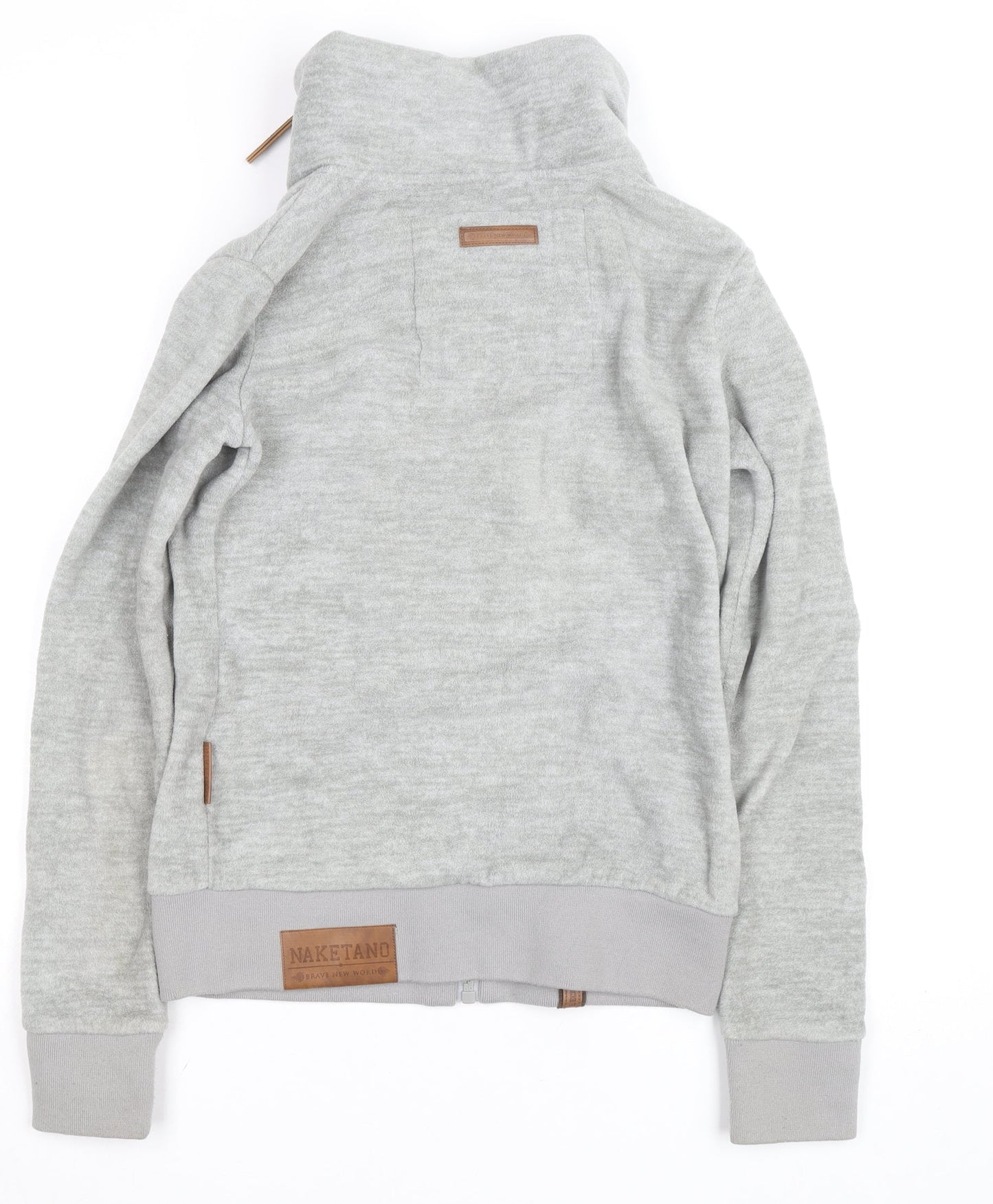 Naketano Men’s Grey Full Zip Fleece Jumper Small