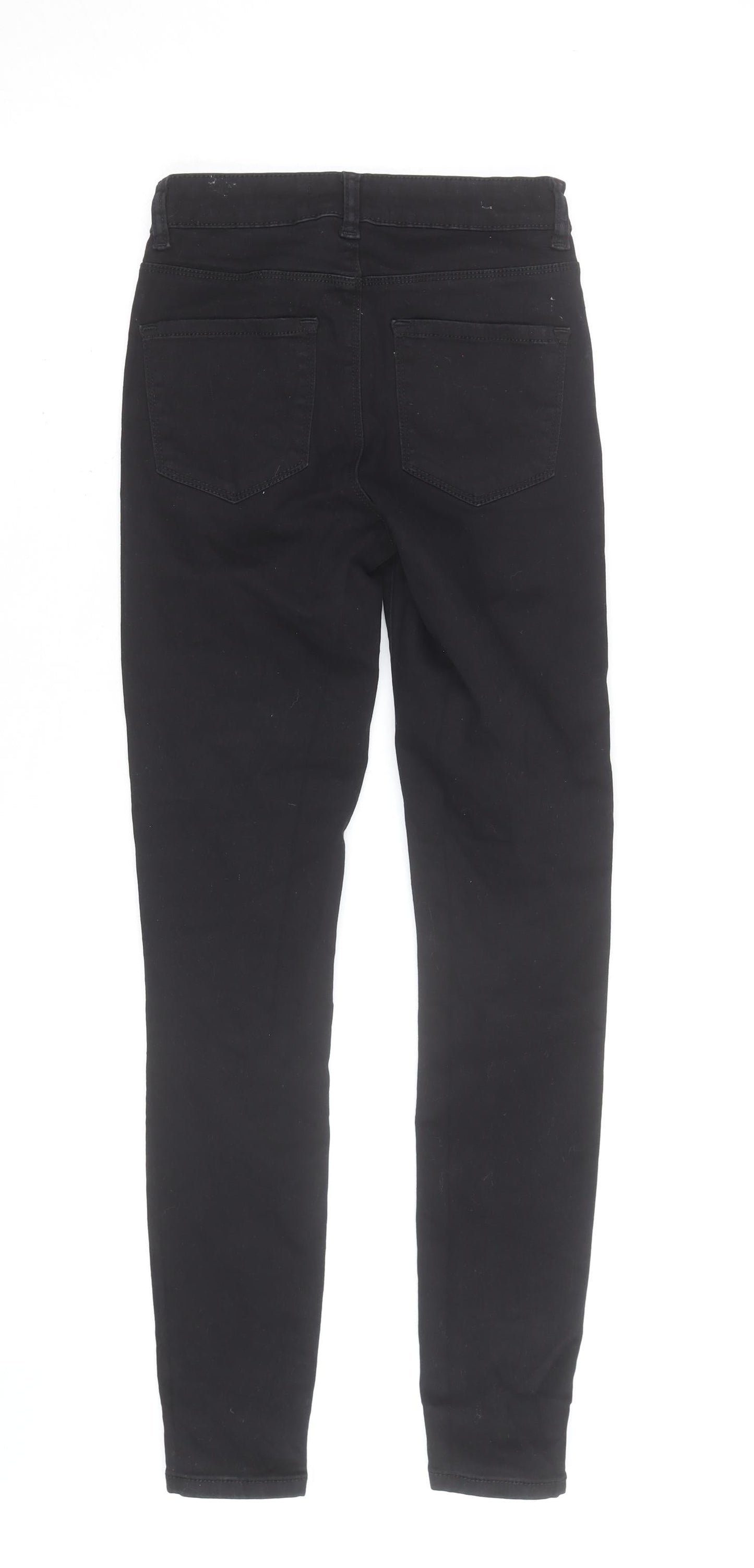 Denim & Co. Women's Black Skinny Jeans Size 8 Mid Rise Stretch Denim