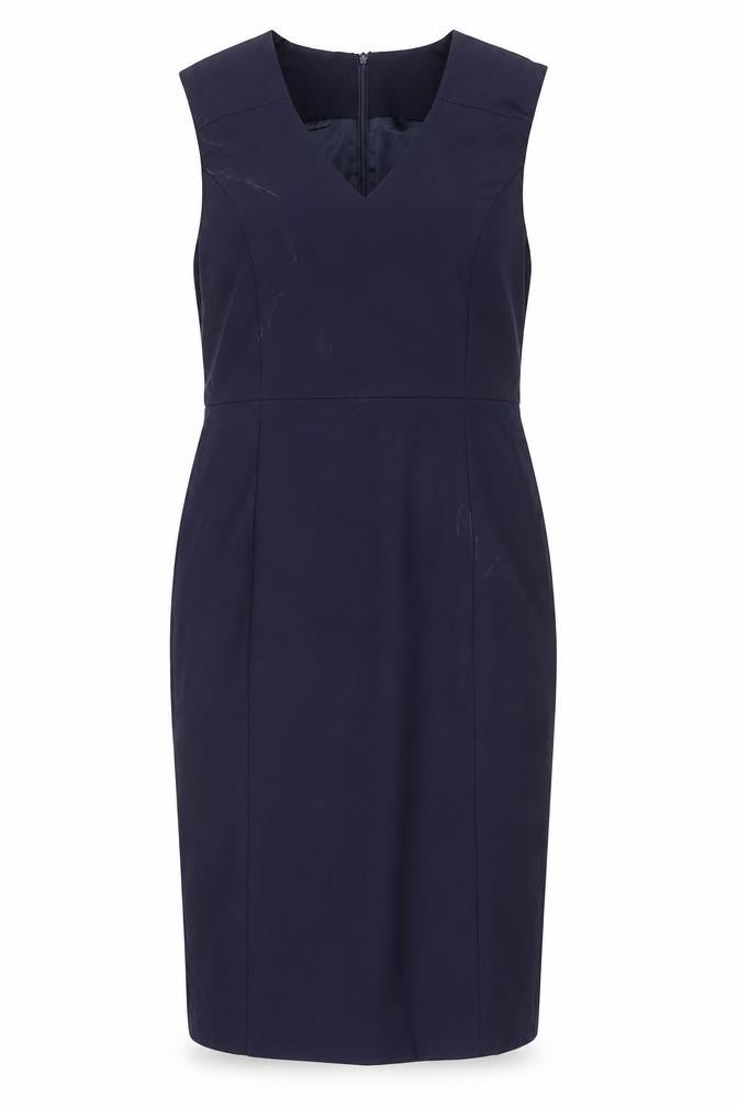 Lennon Courtney Women Blue Size 14 Sleeveless Sheath Work Dress