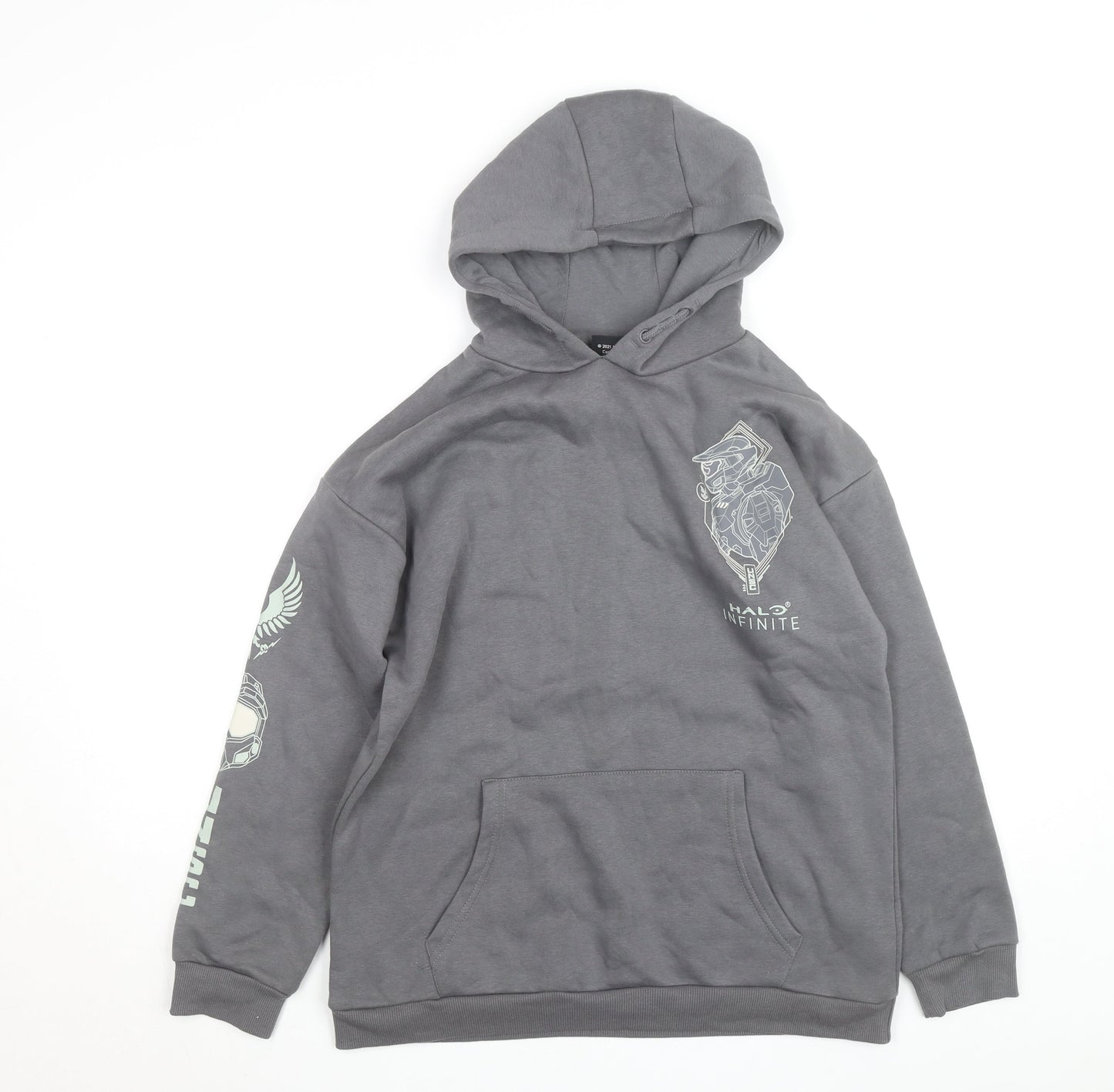 Halo Infinite Boys Grey Pullover Hoodie M 12-13 Years Graphic Print Primark