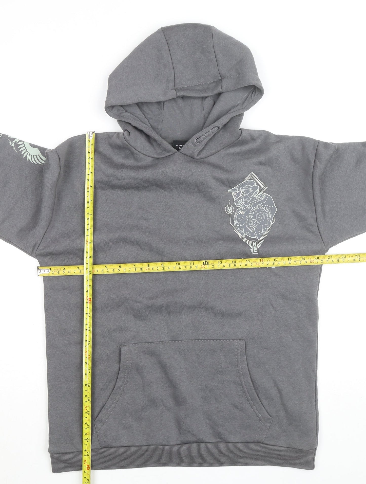 Halo Infinite Boys Grey Pullover Hoodie M 12-13 Years Graphic Print Primark