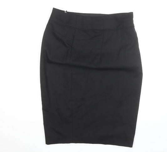 Next Women Black Size 14 Pencil Skirt Tailoring Workwear Knee Length