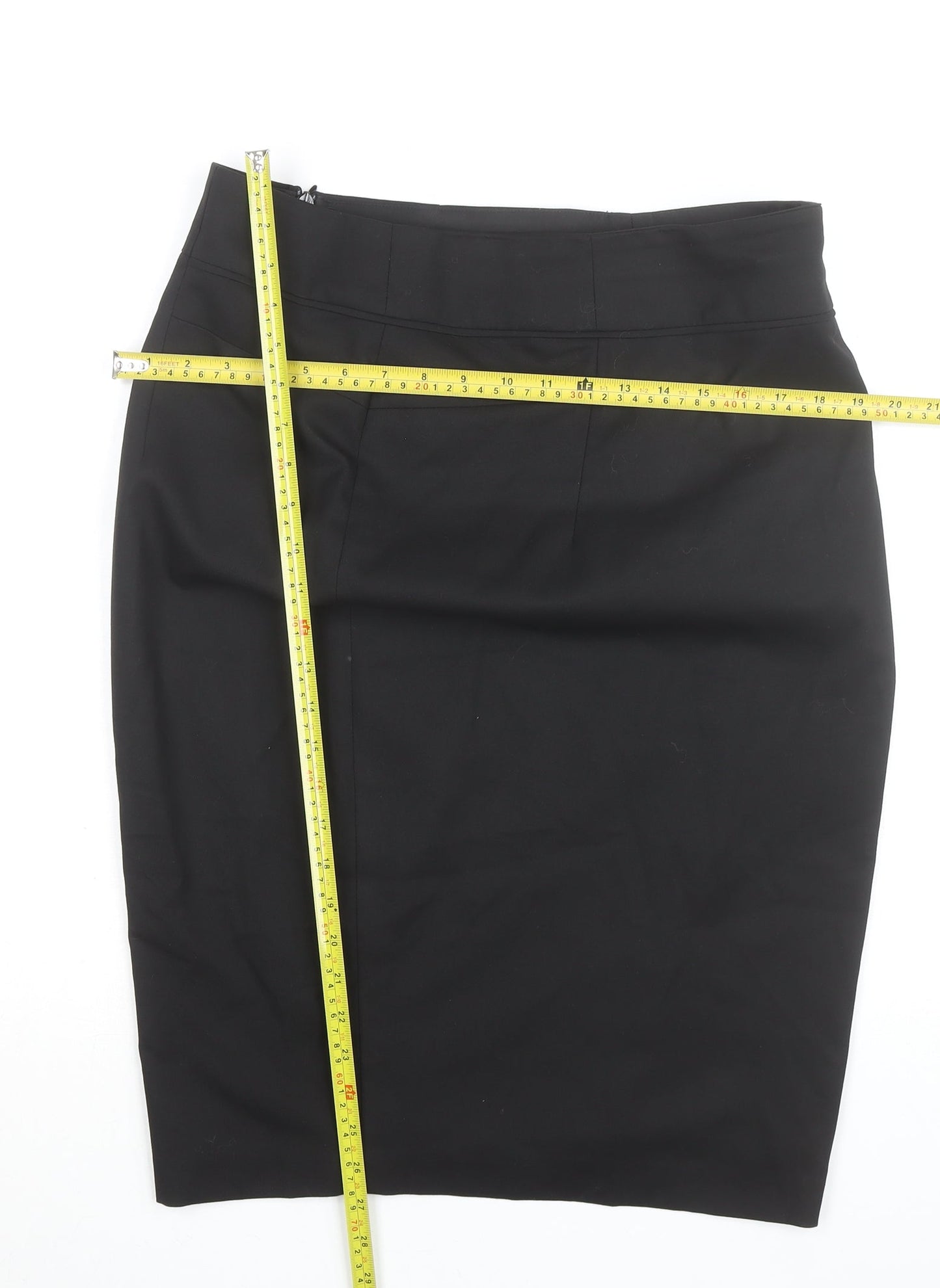 Next Women Black Size 14 Pencil Skirt Tailoring Workwear Knee Length