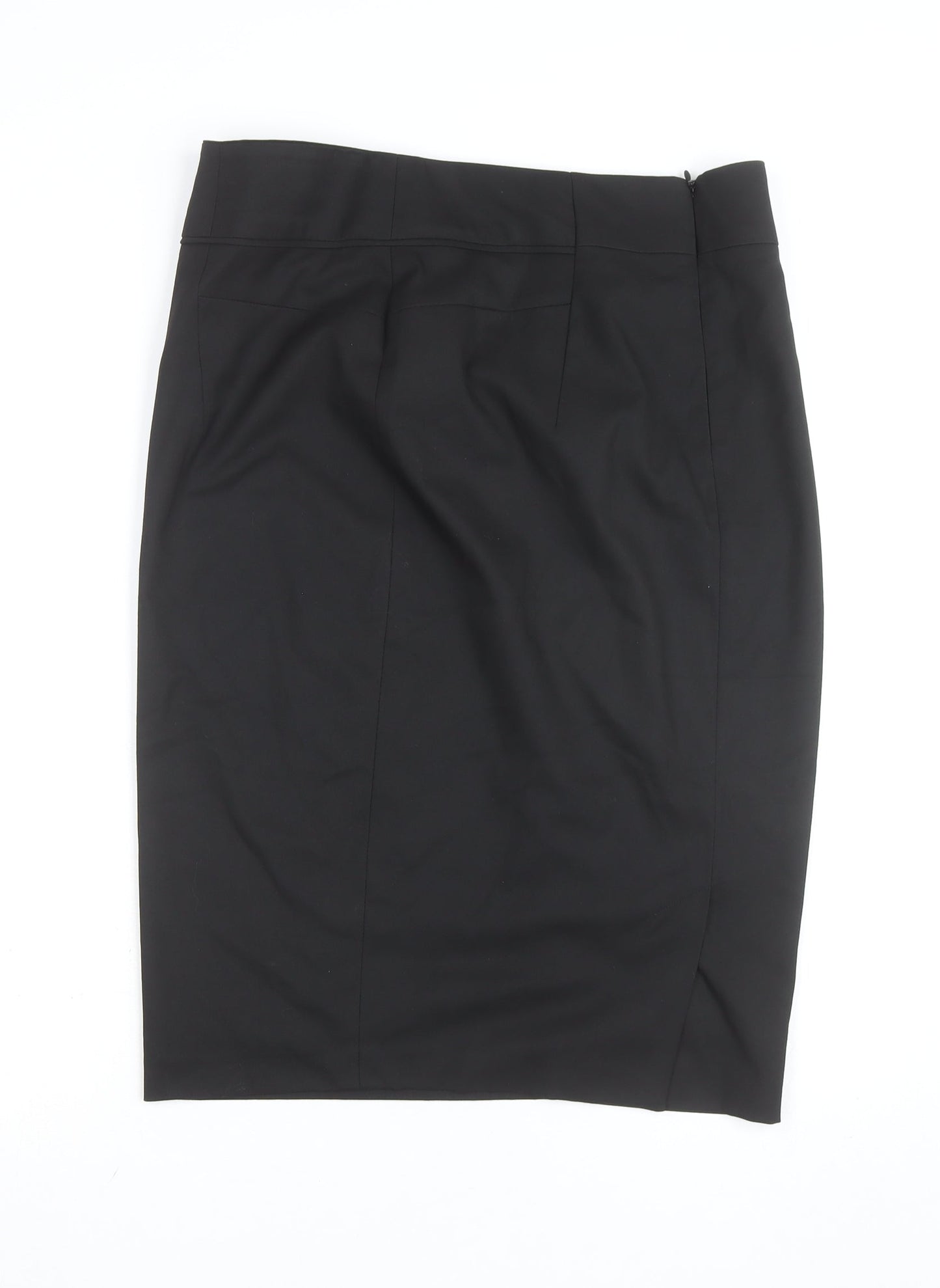 Next Women Black Size 14 Pencil Skirt Tailoring Workwear Knee Length