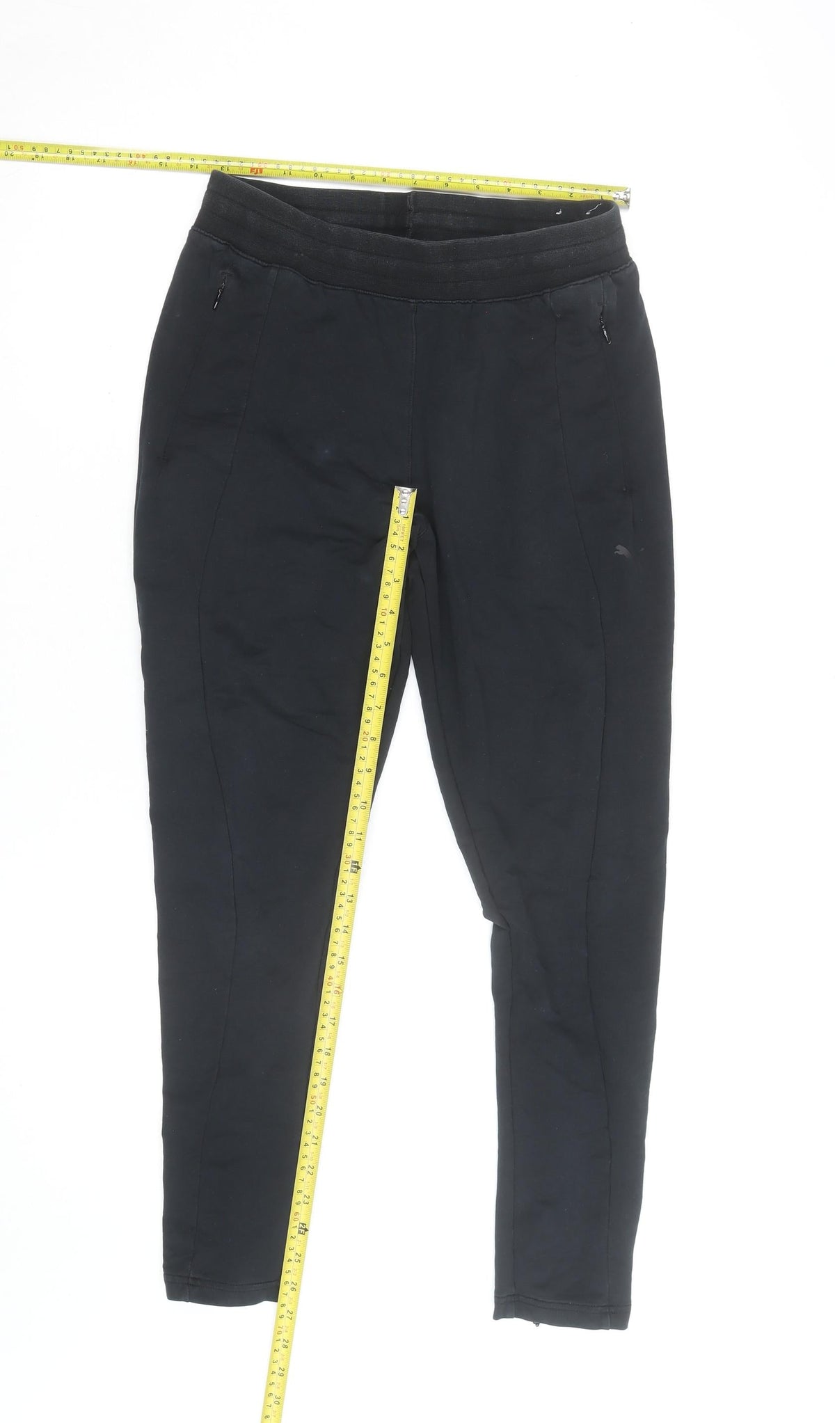 Puma Womens Black Slim Fit Jogger Trousers Size 10