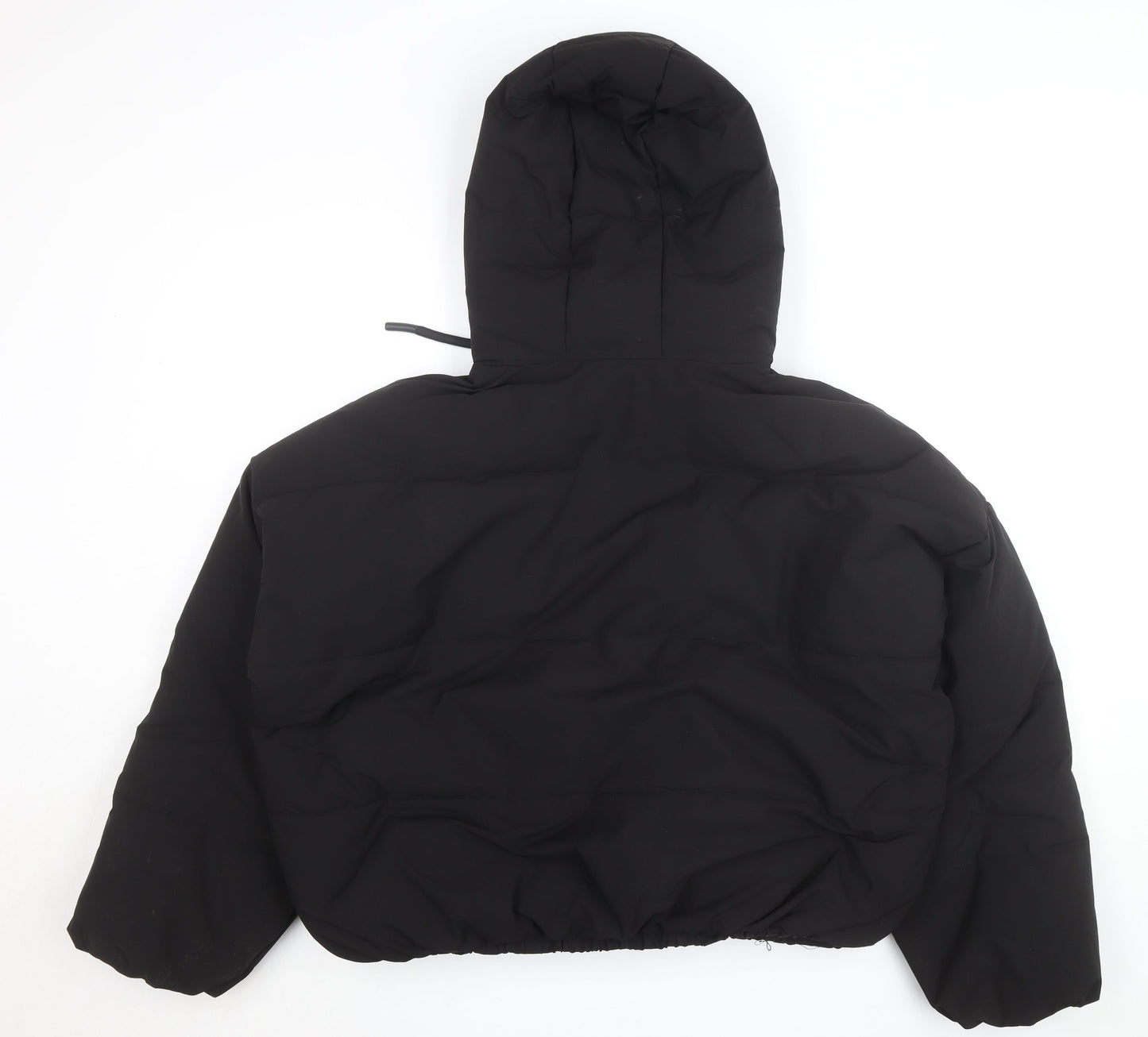 Primark Womens Black L Hooded Puffer Jacket Winter Coat