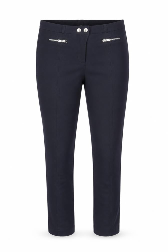 Taifun Women Blue Skinny Stretch Trousers Size 8 Slim Fit