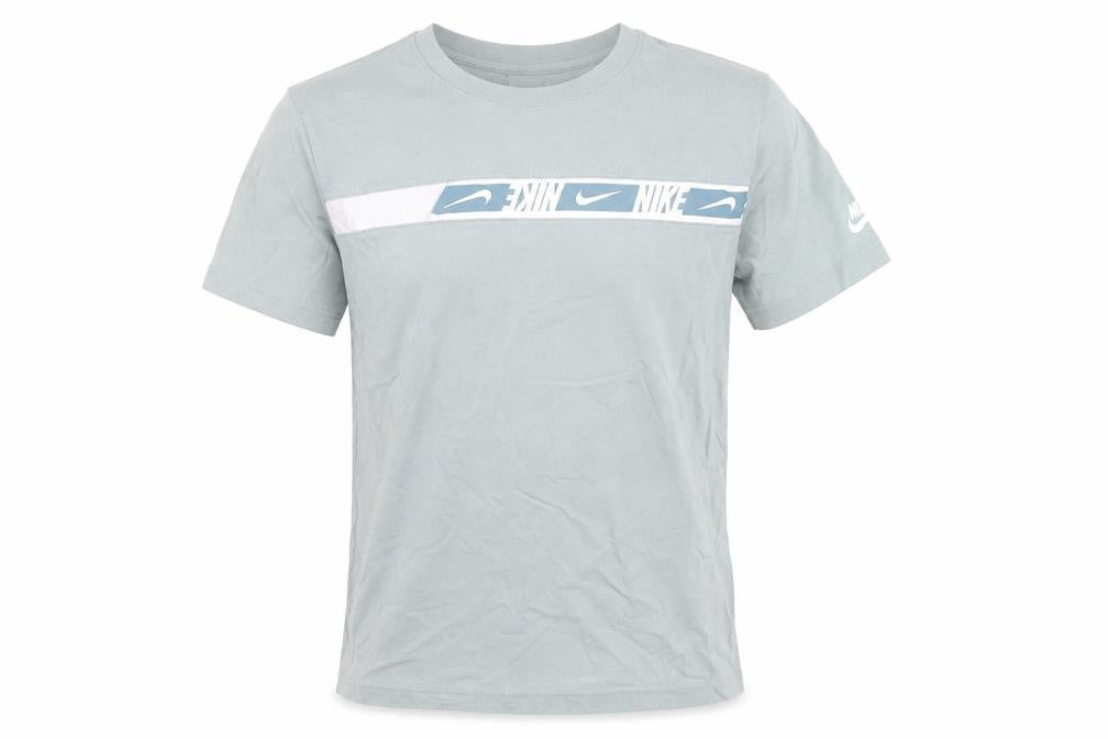 Nike Men's Grey Sports Graphic Print Cotton T-Shirt Size S