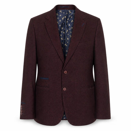 Charles Tyrwhitt Women's Brown Wool Blazer UK 14 Classic Lined Jacket