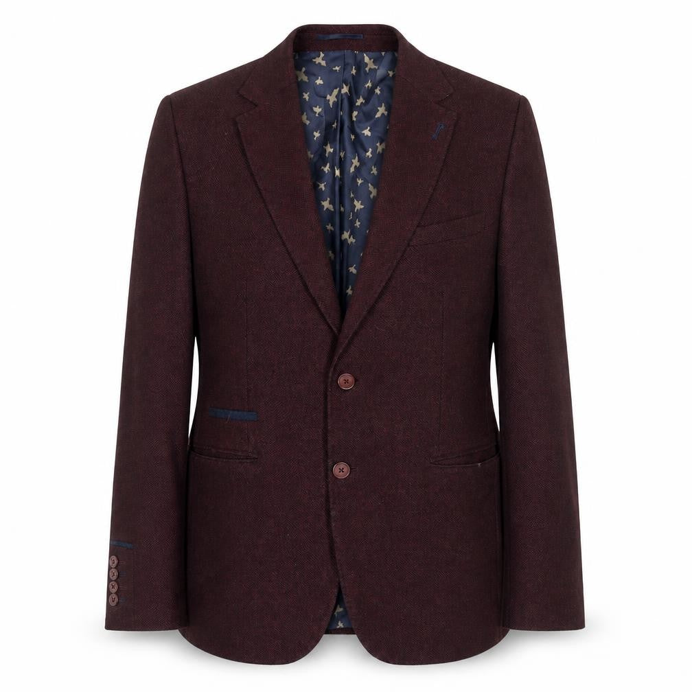 Charles Tyrwhitt Women's Brown Wool Blazer UK 14 Classic Lined Jacket