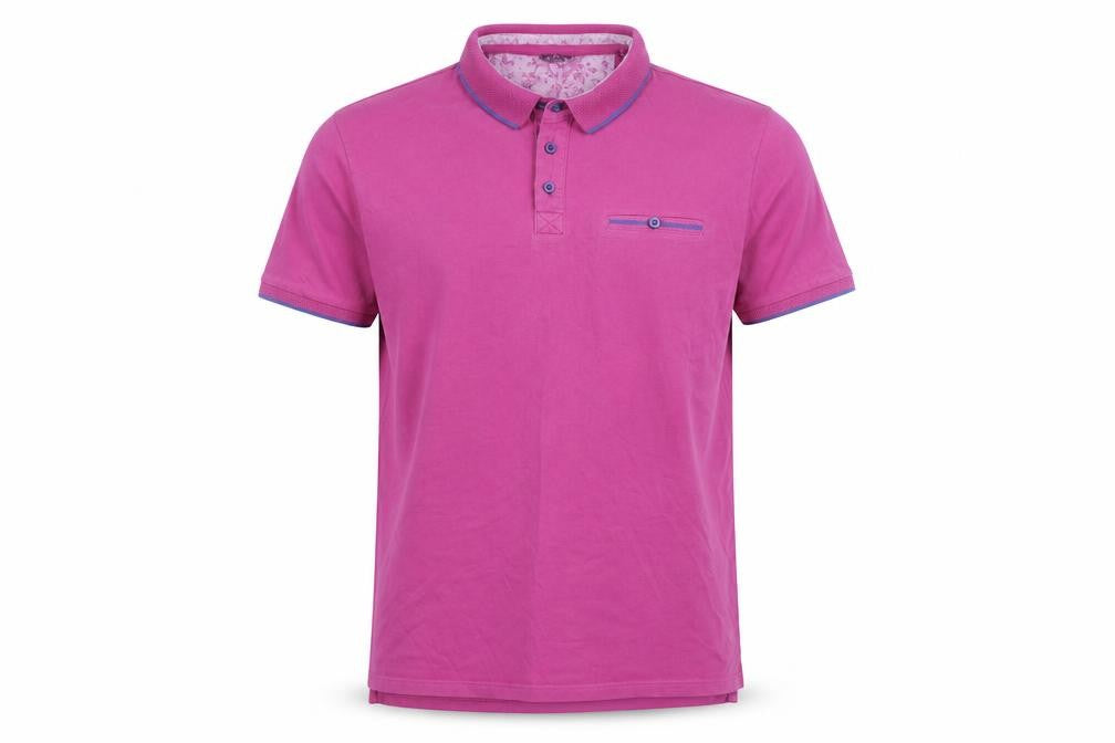 Dunnes Men’s Pink Cotton Short Sleeve Polo Shirt Size L