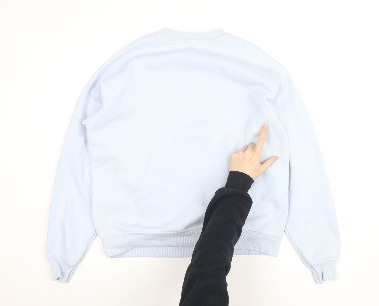 Stradivarius Unisex Blue Boston Crew Neck Sweatshirt XS