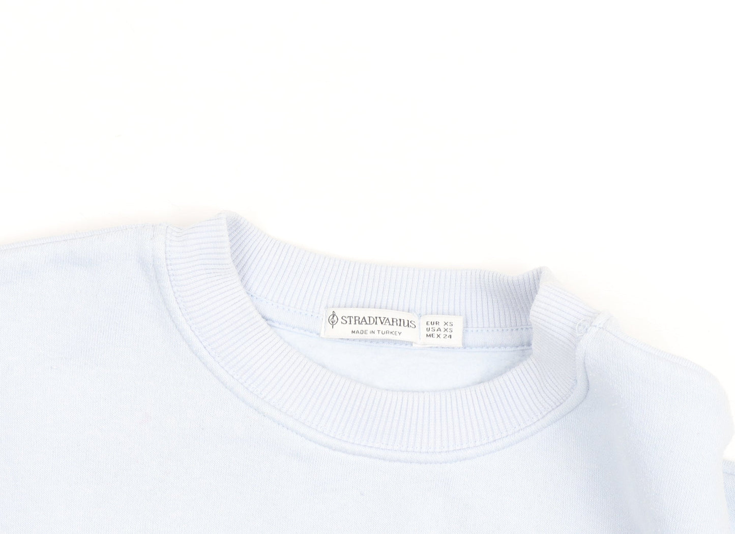 Stradivarius Unisex Blue Boston Crew Neck Sweatshirt XS