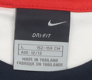 Nike Teens Multicoloured Sleeveless Dri-Fit Sports T-Shirt L