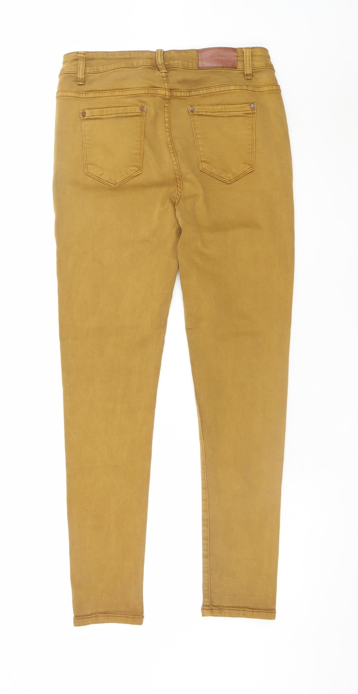 Voggo Men Brown Slim Fit Skinny Denim Jeans Size L
