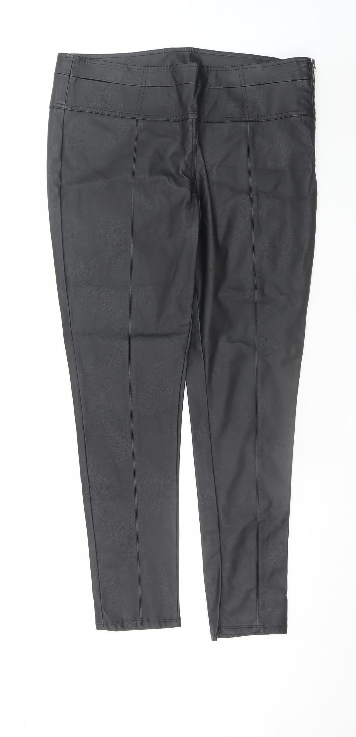 Principles by Ben de Lisi Womens Black Faux Leather Leggings Size 16