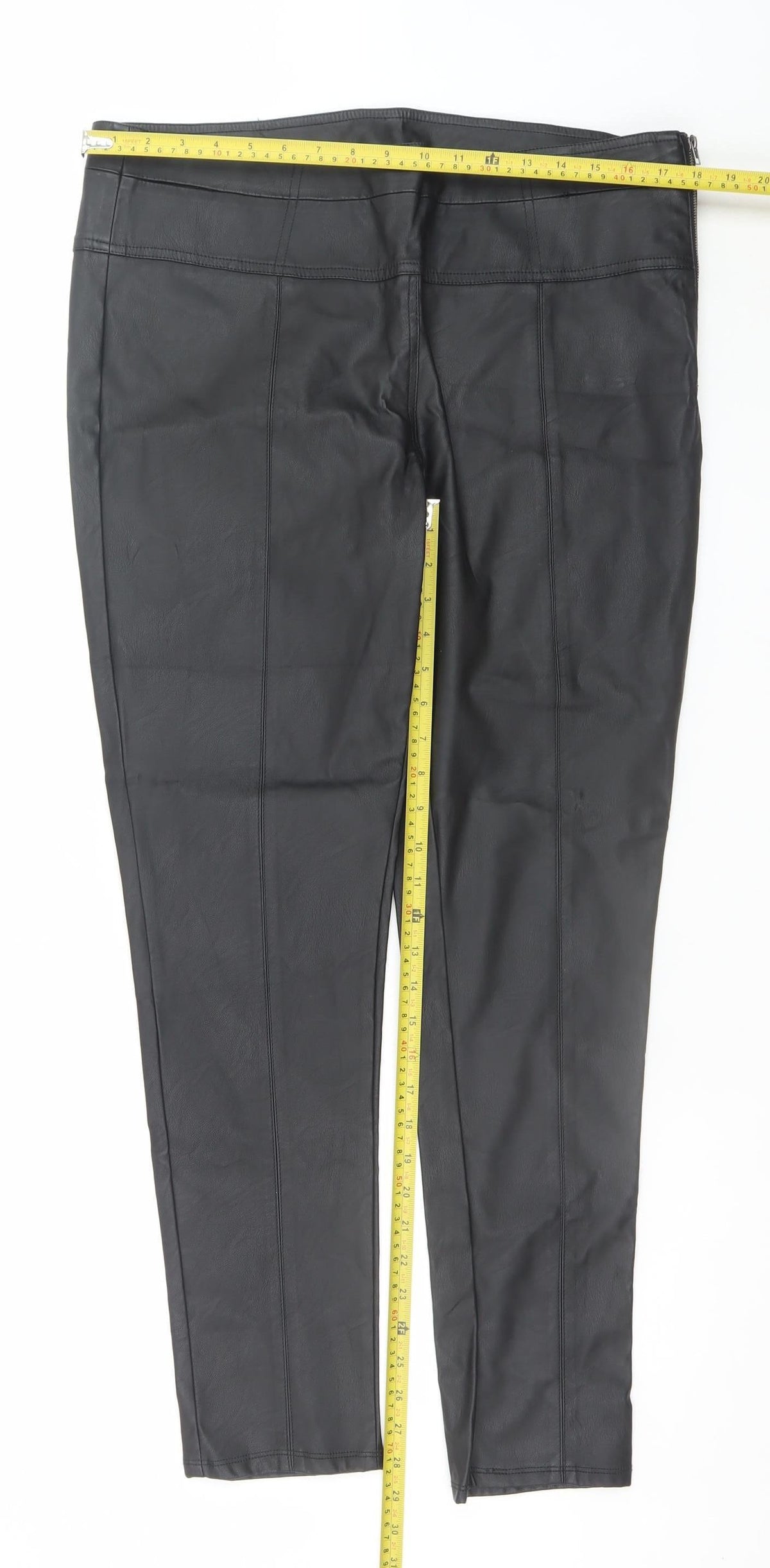 Principles by Ben de Lisi Womens Black Faux Leather Leggings Size 16