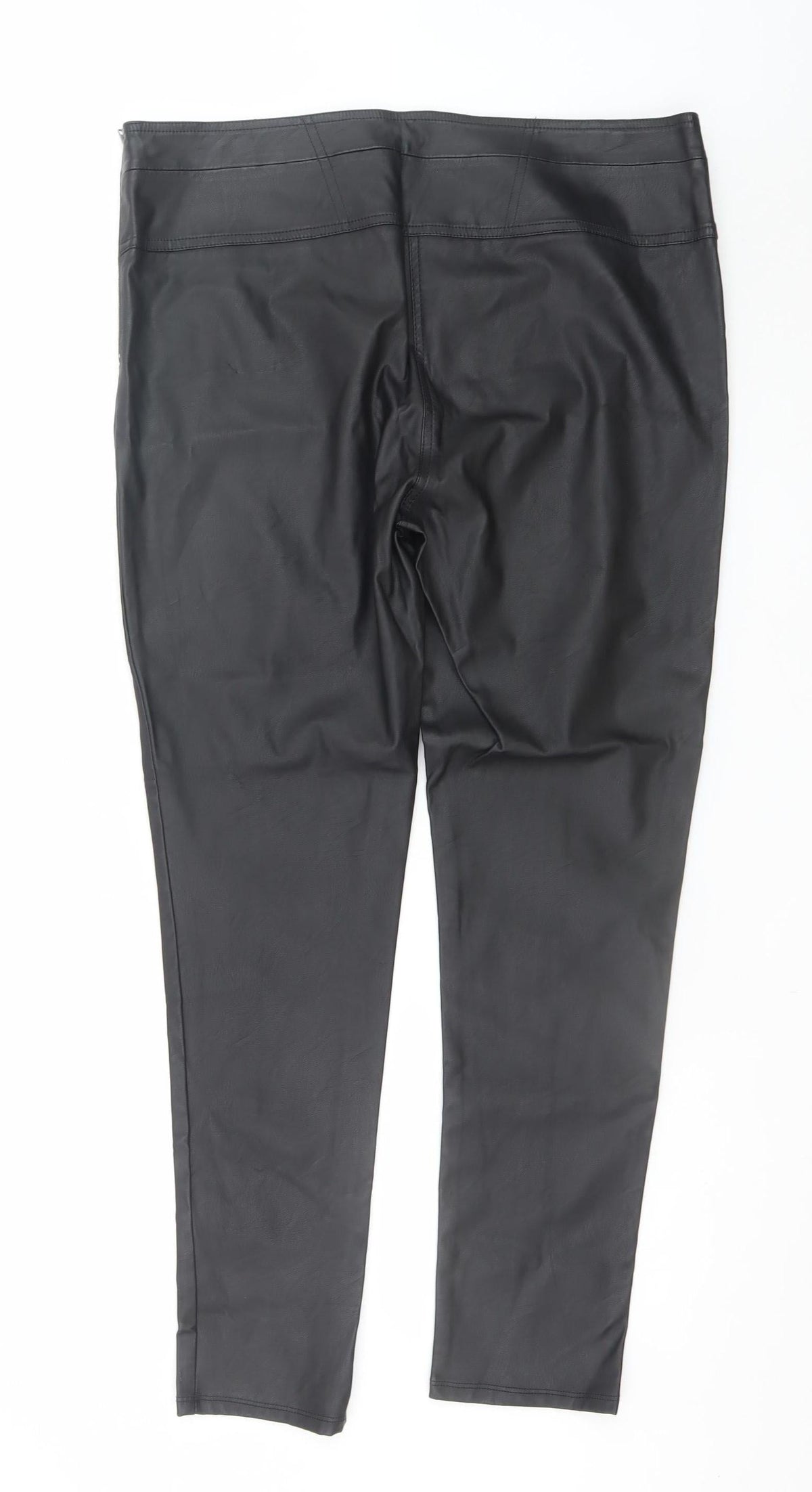 Principles by Ben de Lisi Womens Black Faux Leather Leggings Size 16