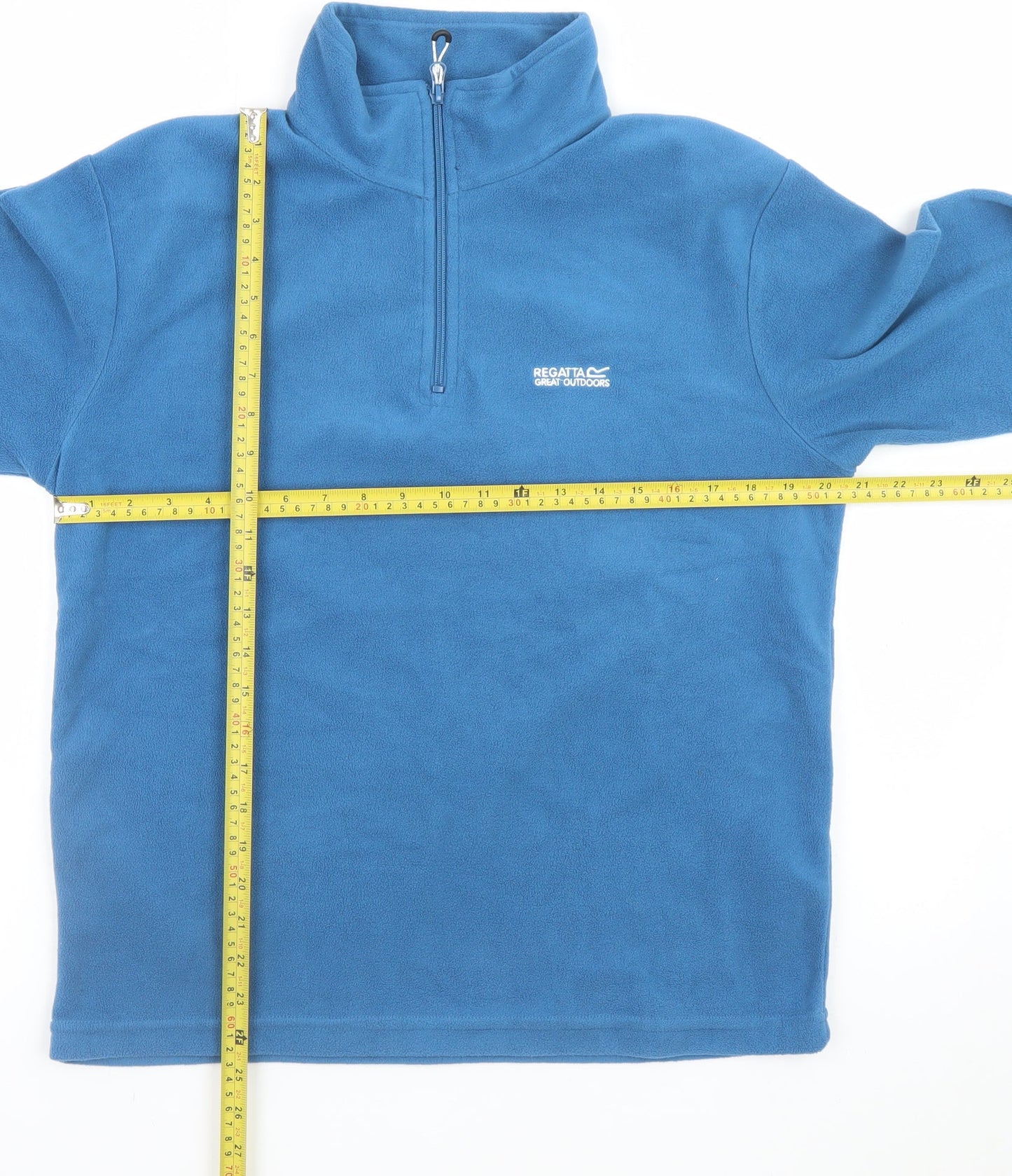 Regatta Men’s Blue 1/4 Zip Fleece Pullover Sweatshirt Size M